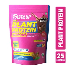 Fast & Up Plant Protein Women For Hormonal Balance, Daily Health & Weight Management Plant-Based Protein (750 g, Chocolate)