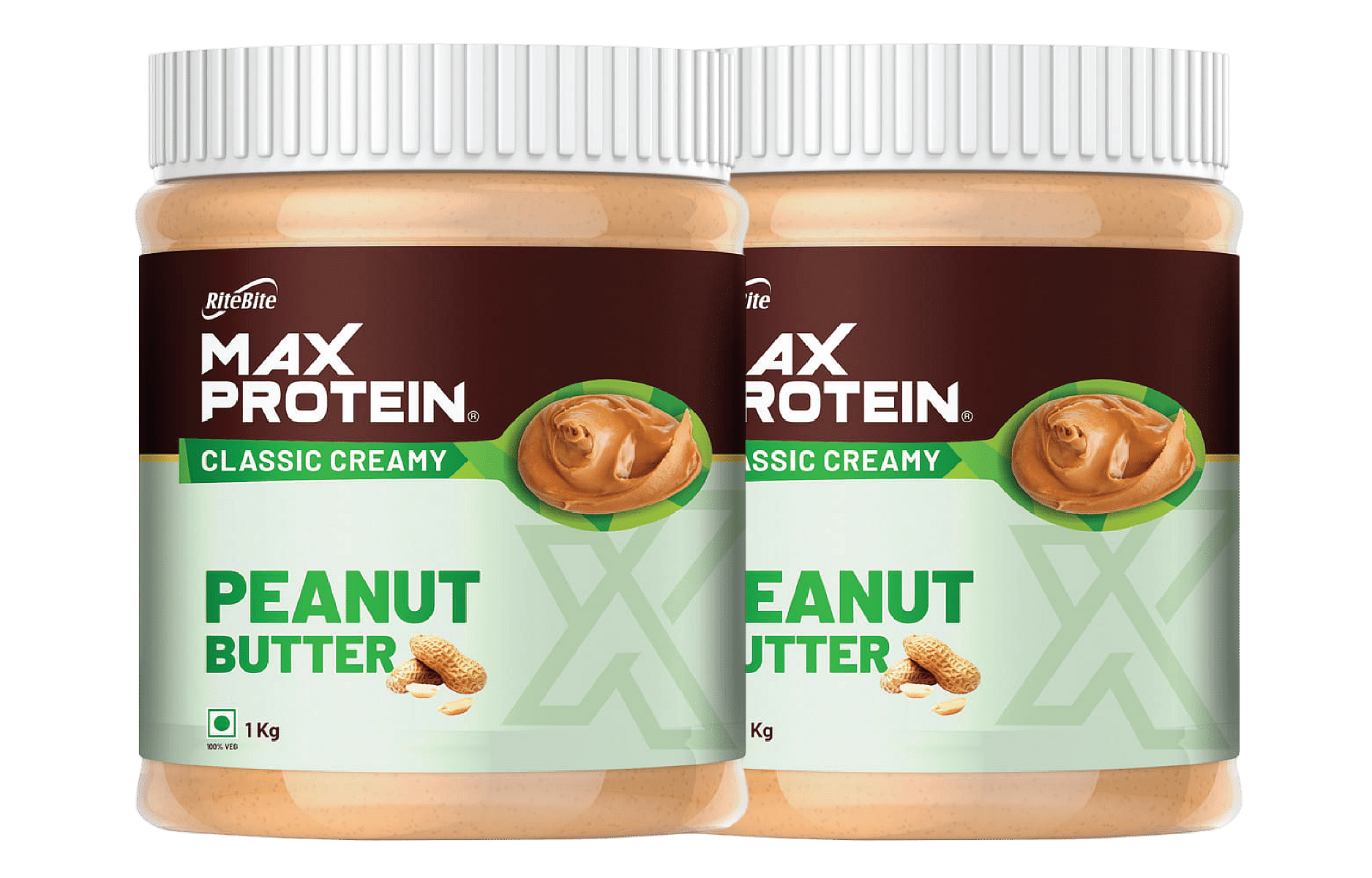 

RiteBite Max Protein Peanut Butter Spread Classic Creamy 1 Kg | Pack of 2