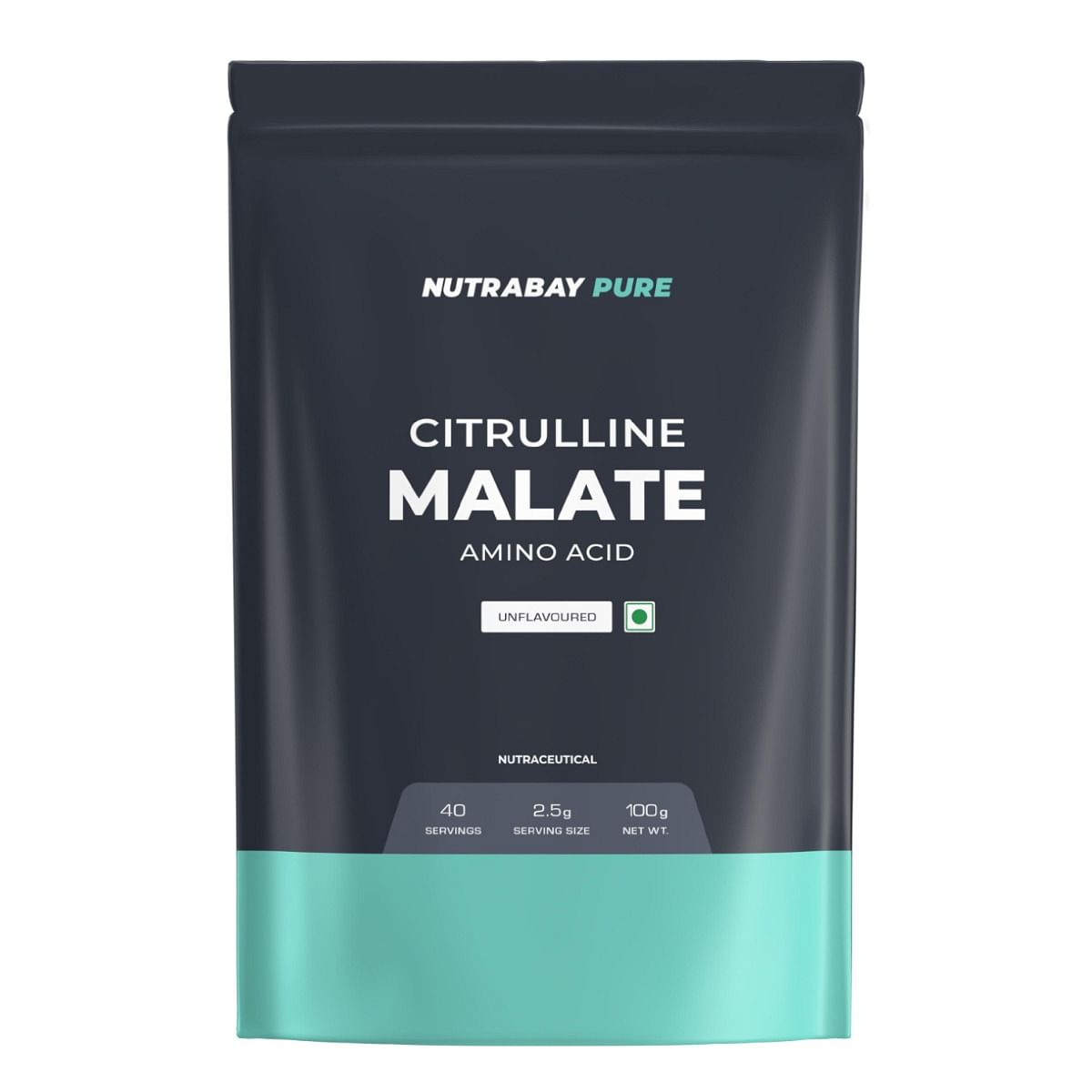 

Nutrabay Pure 100% Citrulline Malate Powder - Boosts Nitric Oxide, Pre Workout supplement for Men & Women - 100g, Unflavoured