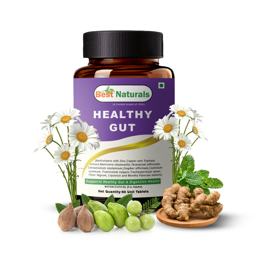

Best Naturals Healthy Gut – 2-Month Supply – 60 Tablets – Trusted Brand from USA