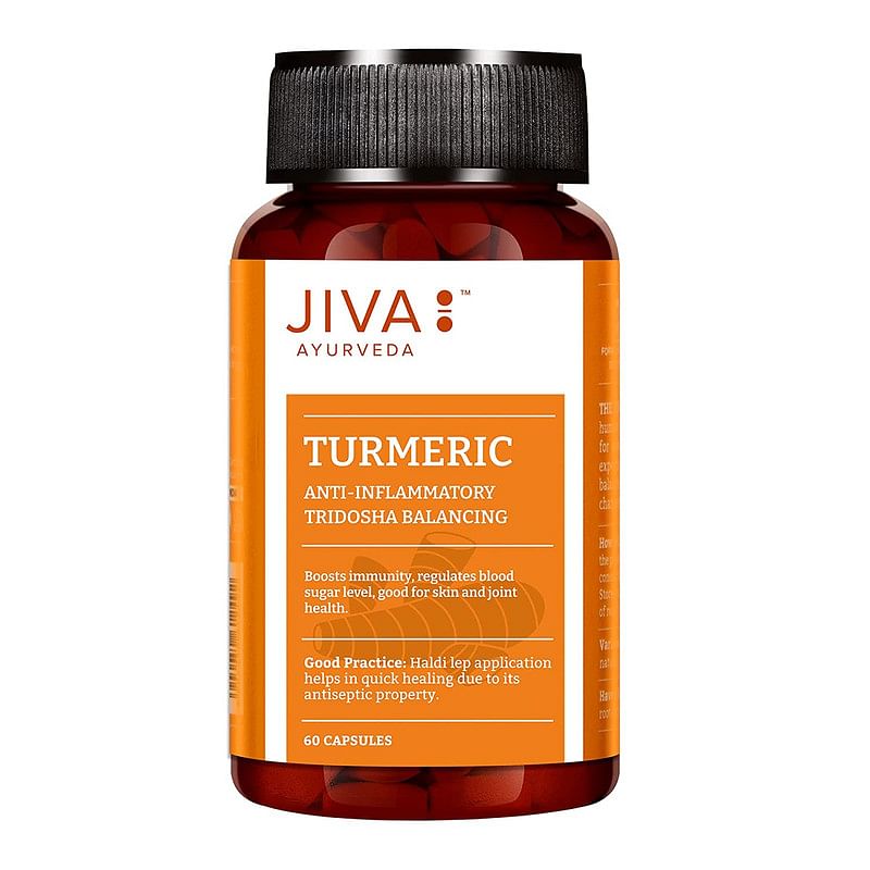 

Jiva Ayurveda Turmeric Capsules for Boosts Immunity and Overall Health - 60 Capsules Pack of 1