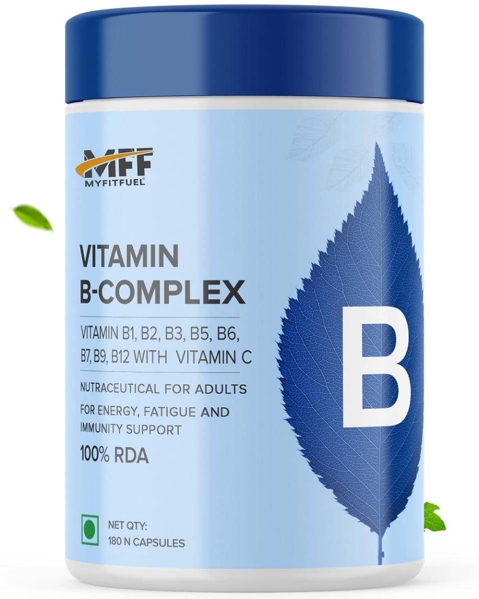 

MyFitFuel B-Complex with Vitamin C, 180 Capsules