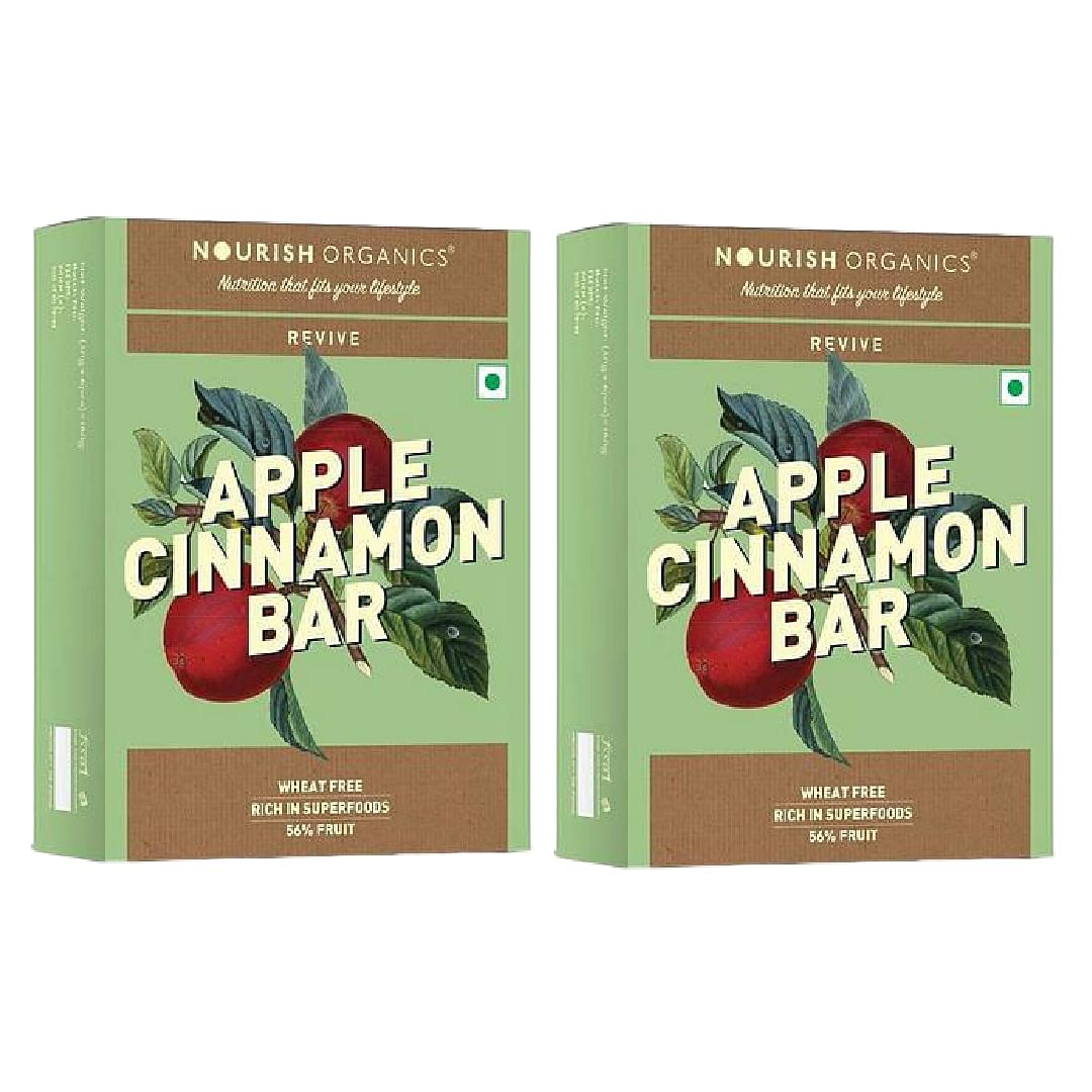 

Nourish Organics Apple Oats Bar (Apple Cinnamon Bar), 6 Bars x 30g | Pack of 2