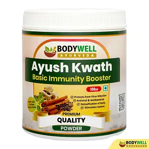 BODYWELL Ayush Kwath Powder (Kadha) | Immunity Booster | Improve Digestion & Metabolism | Helps in Cough & Cold | Natural Detoxifier | Support for All Age Groups | 100g