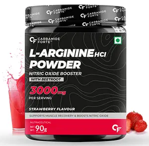 Carbamide Forte L Arginine Powder with Beetroot 3000mg - Strawberry Flavour - 90g