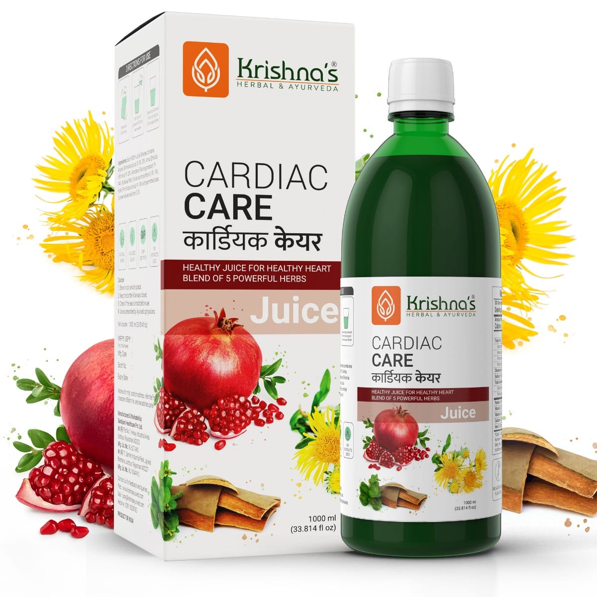 

Krishna's Cardiac Care Juice - 1000 ml | Ayurvedic Heart care expert