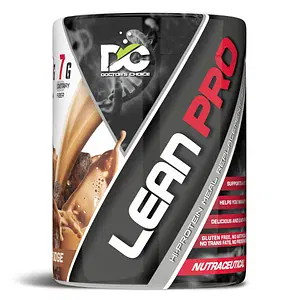 DC DOCTOR'S CHOICE Lean Pro Meal Replacement Shake fusion of 7gm Dietary FIBER 36gm Protein 10gm EAAs & Glutamine 0 Sugar Weight Management supplement for Men and Women 500g (Choco Fudge)