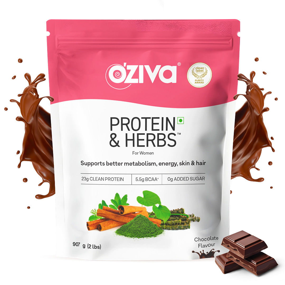 

Oziva Protein & Herbs For Women | Protein Powder With Ayurvedic Herbs Like Shatavari, Giloy, Curcumin & Multivitamins For Improving Metabolism, Ski...