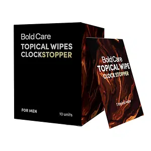 Bold Care Extend ClockStopper Topical Wipes for Men - pack of 10