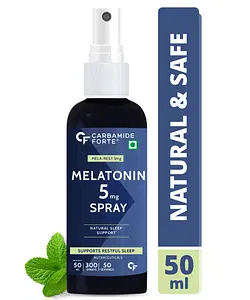 Carbamide Forte Melatonin 5mg Spray Per Serving - Sleeping Aid - 300 Sprays 50ml
