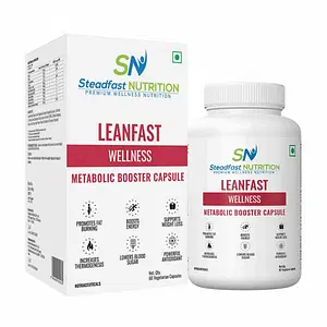 Steadfast Nutrition Leanfast | Fat Burners for Men and Women | Weight Loss Supplements for Fast Results | Stomach Fat Burner | Helps in Weight Loss | 60 Vegetarian Metabolism Booster Capsules