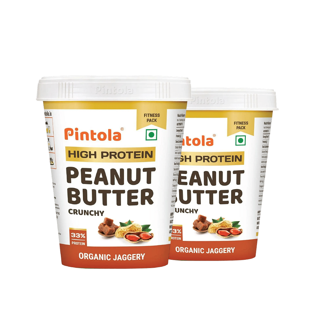 

Pintola HIGH Protein Peanut Butter jaggery Made with roasted peanuts, imported Whey protein and organic jaggery| Non GMO, Naturally Gluten Free | C...