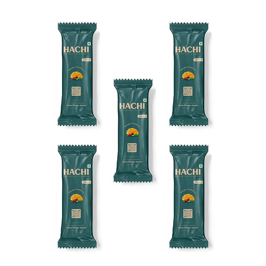 

Hachi With Love Premium Mango Cranberry Granola Pouch Pack Of 5 (35g Each)