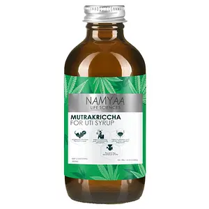 Namyaa Mutrakriccha Syrup for UTI - Fast relief of UTI Pain, Burning & Urgency | Strengthens Urinary Tract | Fast-Acting, Detoxifying, Flush Impurities, Clear System