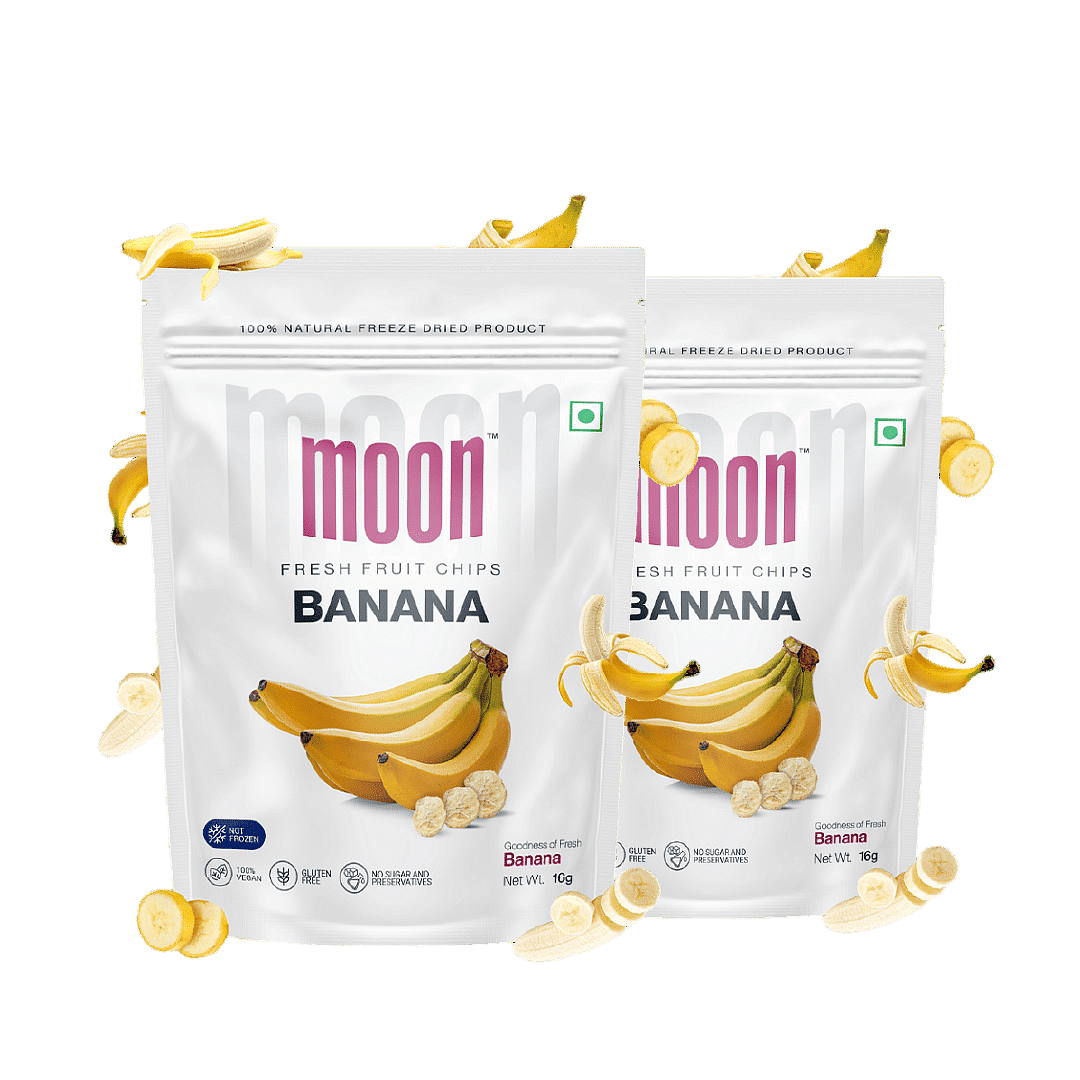 

Moon Freeze Dried Banana | No Preservatives, No Added Sugar, Healthy Dried Fruit | 100% Natural, Vegan, Gluten Free Snack for Kids and Adults | 16g...