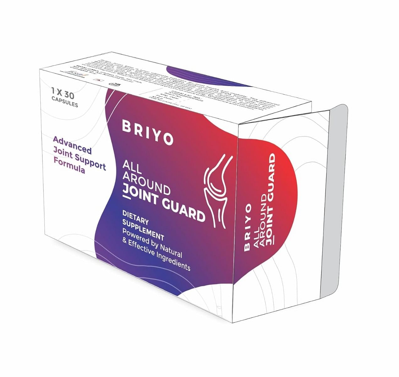 

Briyo All Around Joint Guard – Advanced Joint Support with Collagen, Hyaluronic Acid, MSM & Boswellia Cartilage & Joint Health & Flexibility - 30 C...