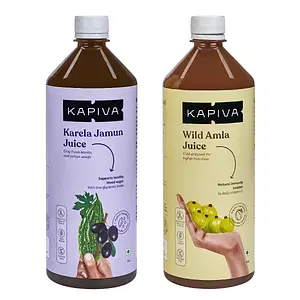 Kapiva Karela Jamun Juice + Amla Juice | Power Combo for Blood Sugar Control and General Wellness (1L+1L)