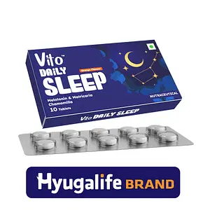 Vito Daily Sleep - Melatonin & Chamomile Flavoured Mints for Relaxed & Restful Sleep