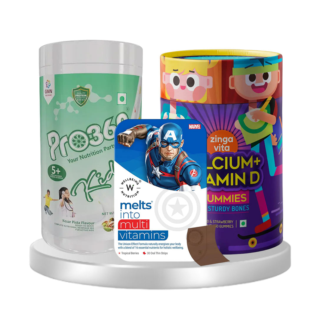 YoungChamps Energizing Trio (Protein Powder + Iron and Zinc + Vitamin D