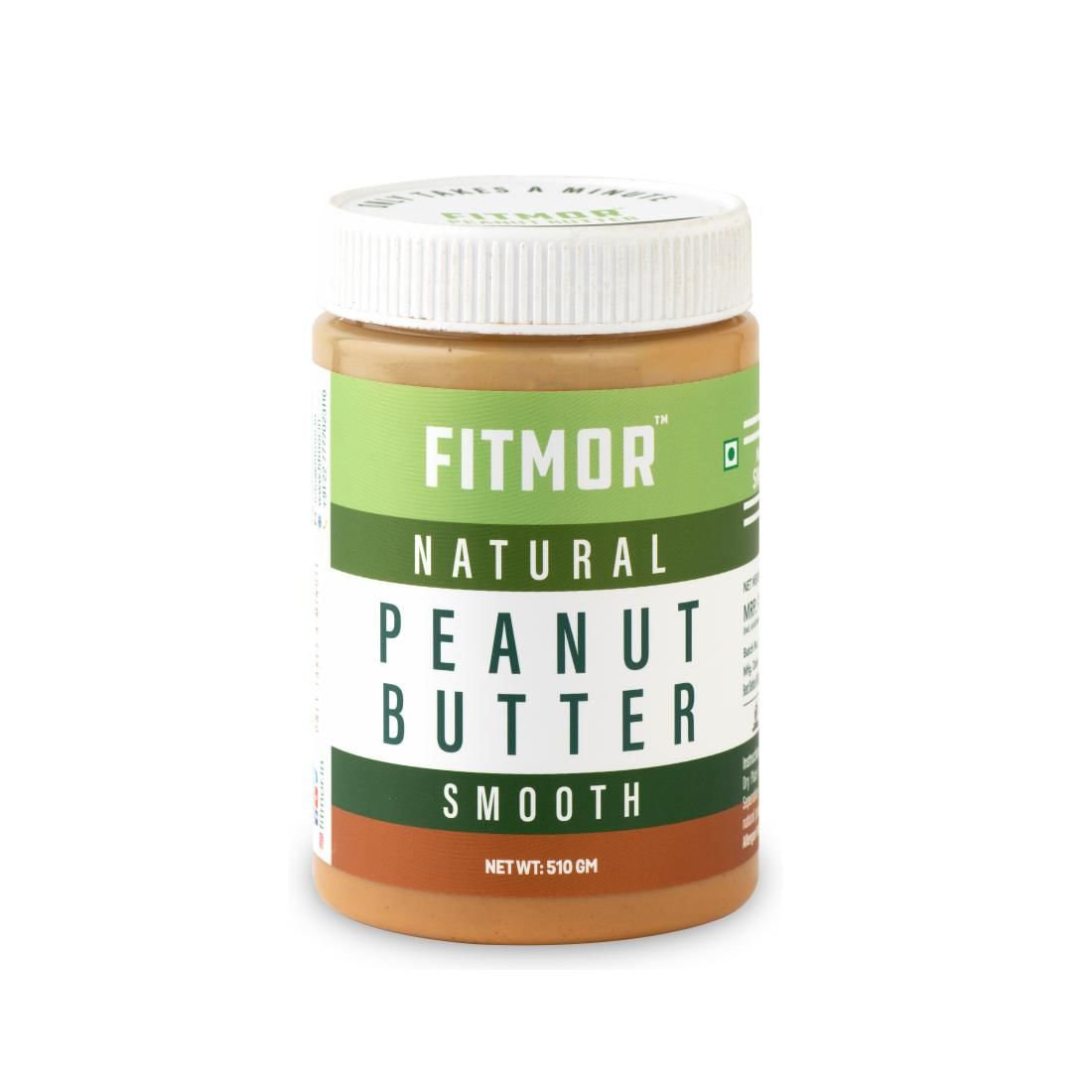 

FITMOR Peanut Butter All NATURAL SMOOTH - 510gm | Healthy | No Preservatives | Vegan | Premium Peanuts | Unsweetend Peanut Butter