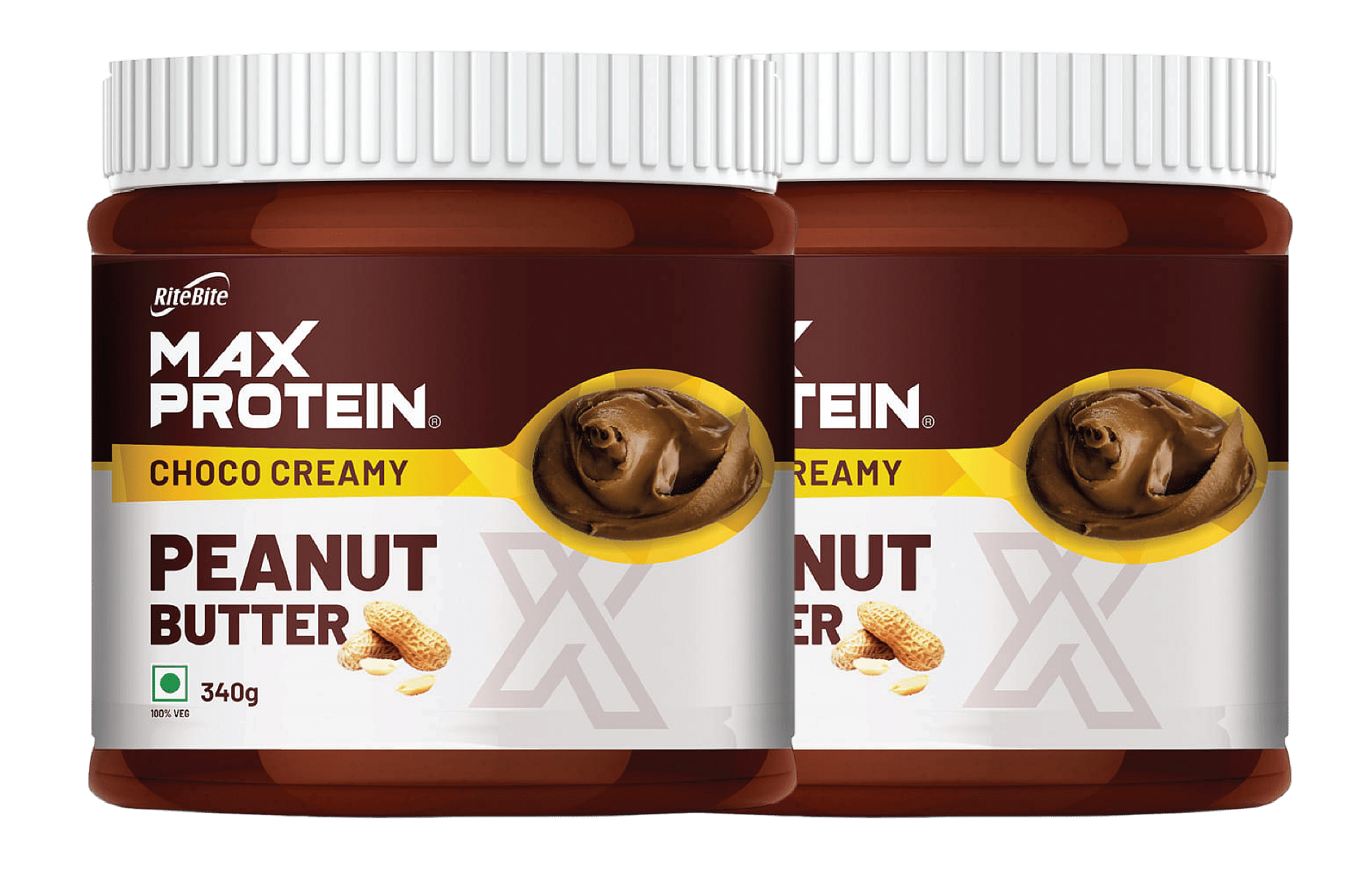 

RiteBite Max Protein Peanut Butter Spread Choco Creamy 340 g | Pack of 2