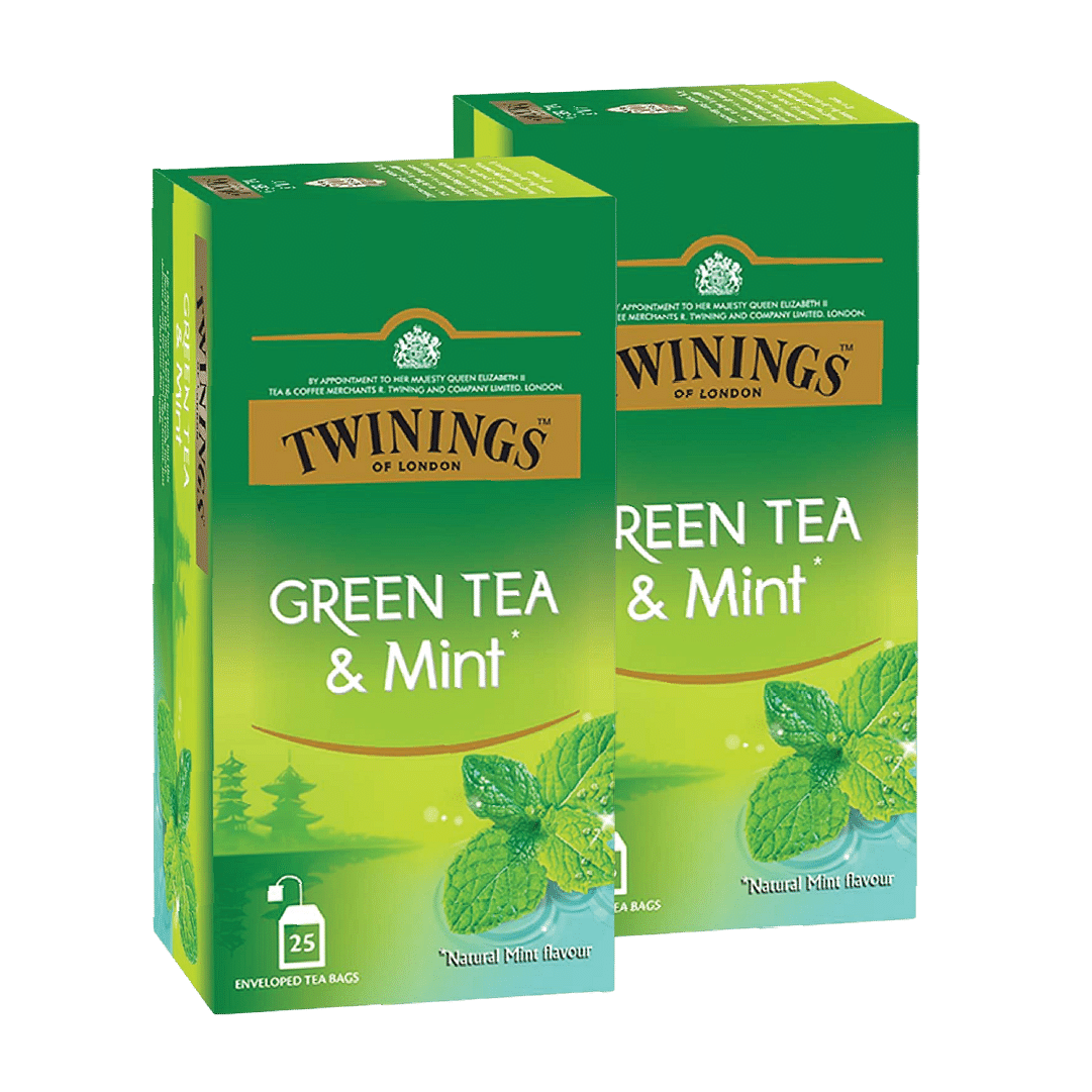 

Twinings Green Tea Bags - Mint, 25Bags | Pack of 2