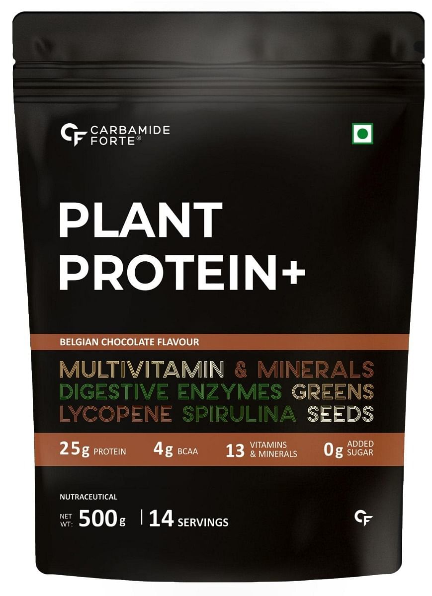 

Carbamide Forte Vegan Protein Powder - Plant Based Pea Protein Powder with Multivitamin, Minerals, Superfoods, Digestive Enzymes – Chocolate Hazeln...