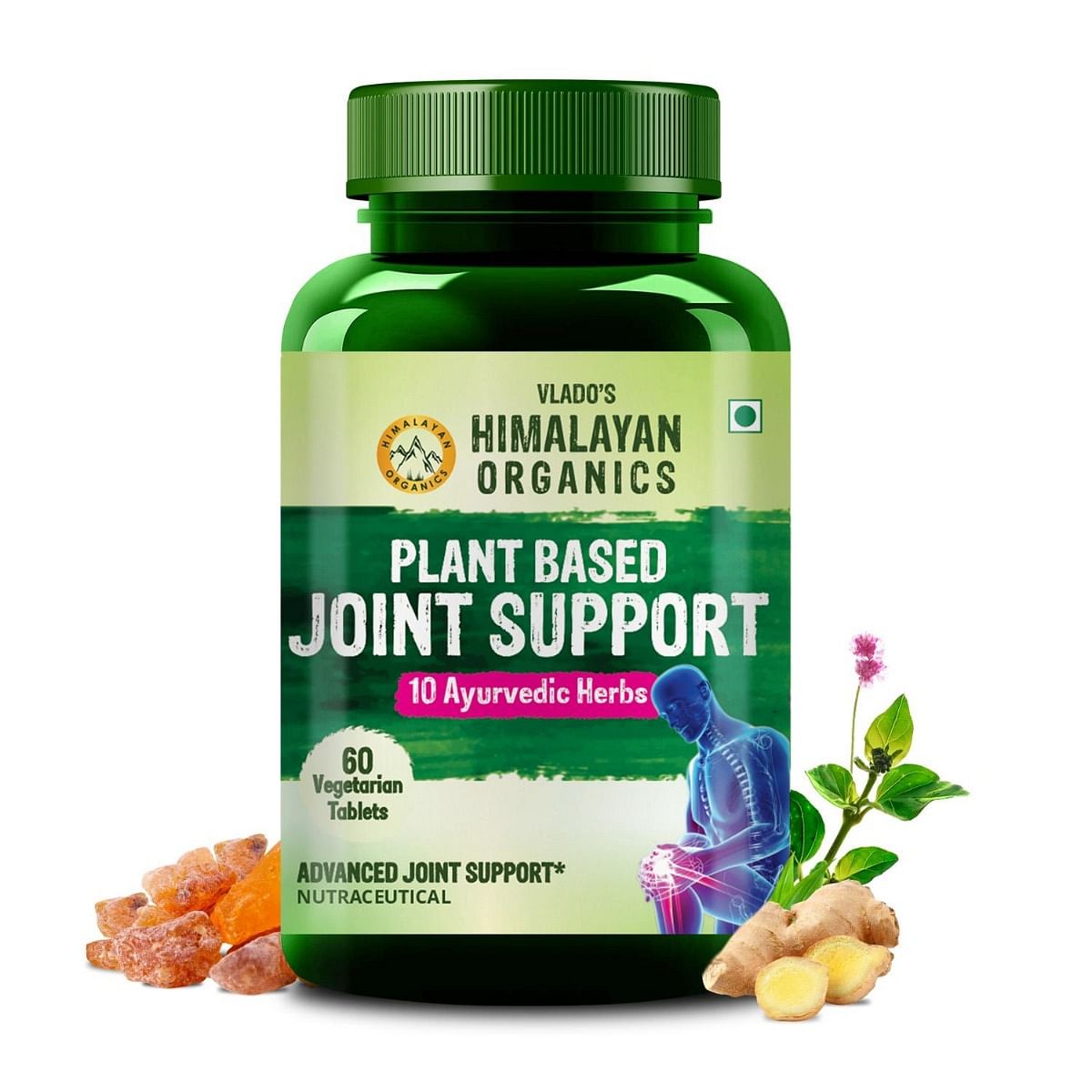 

Vlado's Himalayan Organics Plant Based Joint Support With Boswellia Serrata | Amla, Alfalfa, Turmeric, Moringa + 10 Ayurvedic Herbs | Strong Bones ...