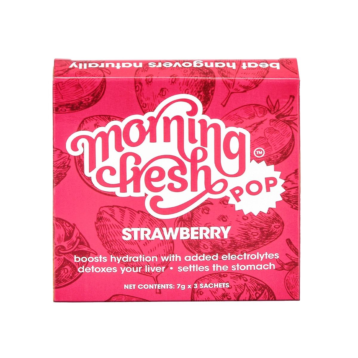 

Morning Fresh Hangover Cure and Liver Protection Sachet POP STRAWBERRY flavour - (Size: 3 Sachets in 1 Box)