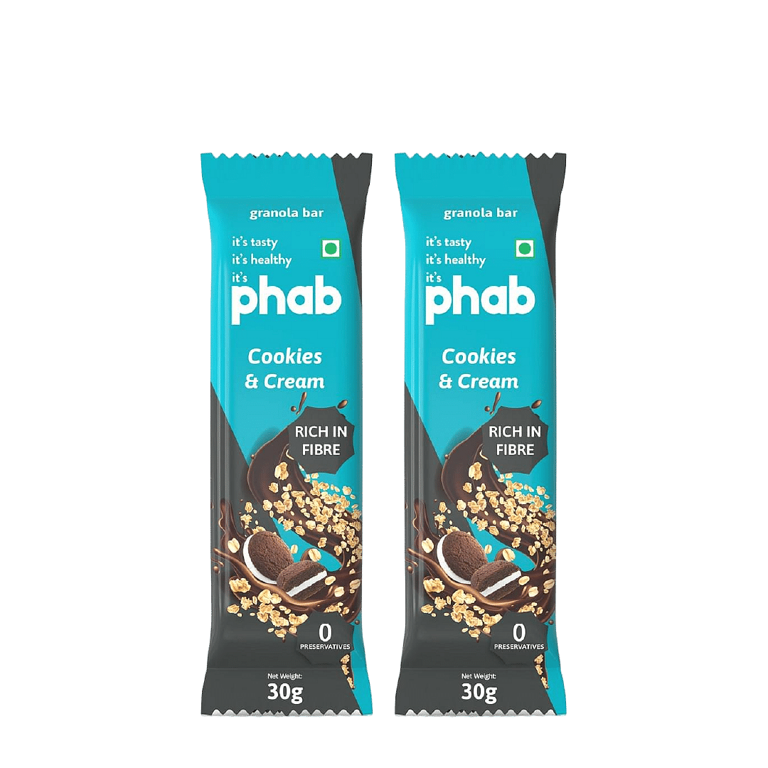 

Phab granola bar - cookies & cream | Pack of 12