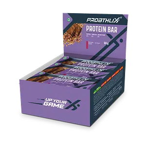 Proathlix Protein Bar 50G (Fruit & Nut, Pack of 12) | Energy Bar | Full of Vitamins & Minerals | Herbal Blend