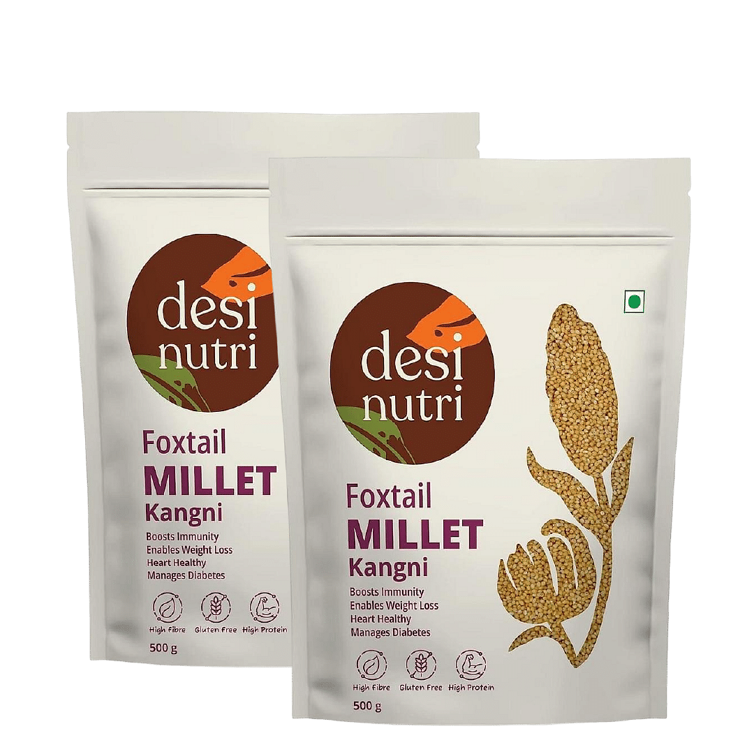 

Desi Nutri Foxtail Millet Grains | Millets | Natural Grains | Korra | Navane | Kangni | Foxtail Millet - 500 gms | Rich in Fiber and Protein | Siri...