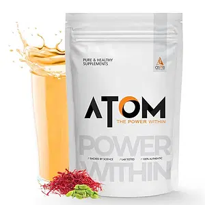 AS-IT-IS ATOM Weight Gainer 1kg | Kesar Elaichi | 13 servings | 61.1g Carbs & 8.8g Proteins | Easy Source of Weight-Gaining Calories | Boosts Workout Performance