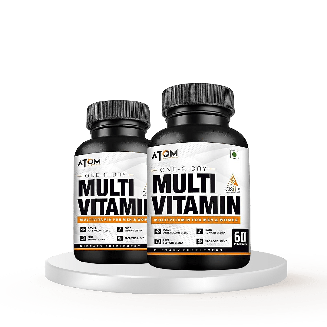 

AS-IT-IS Nutrition ATOM Multivitamin for Men & Women - 60 capsules | 31 Vital Nutrients | Designed as per RDA | Supports Bone & Skin Health | Power...