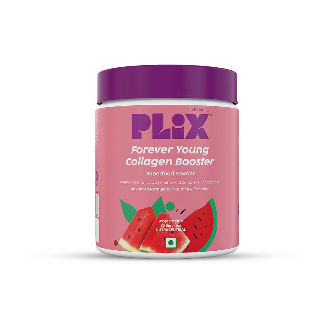 

Plix forever Young Collagen Booster | 25 Serving | Watermelon Flavour | improves Skin | Reduces Fine lines and wrinkles