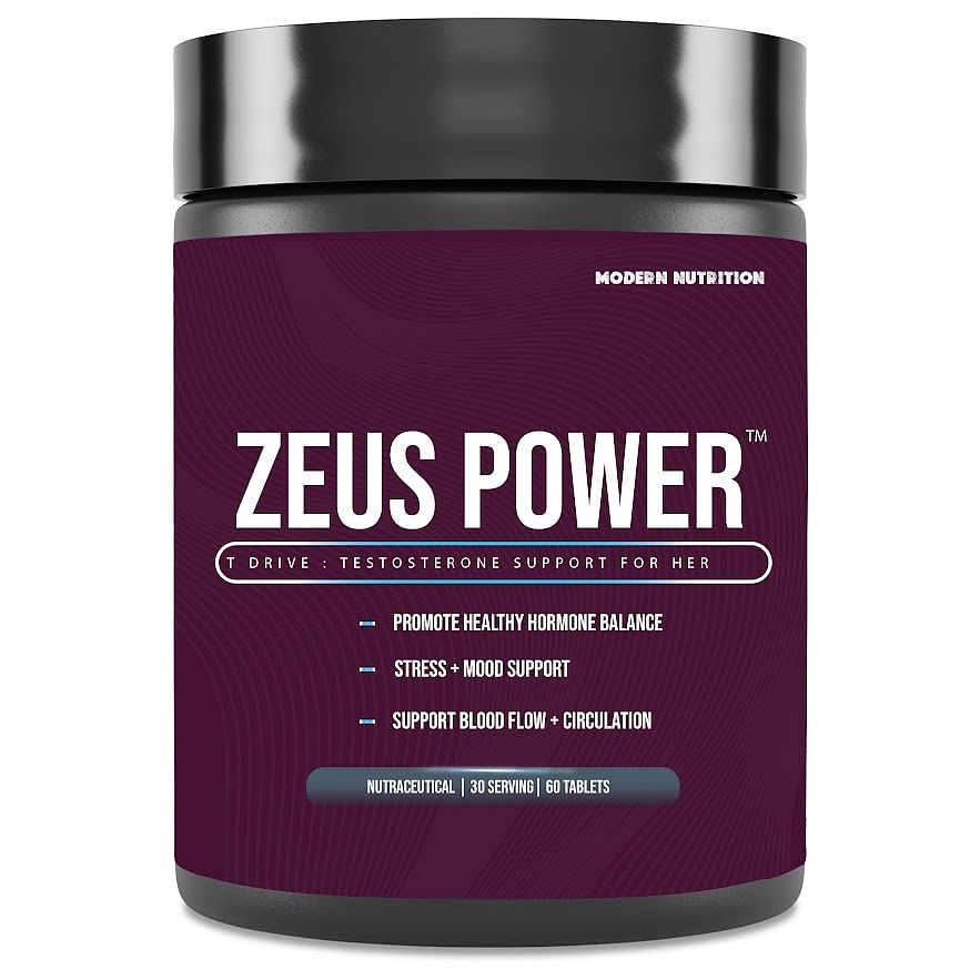 

Modern Nutrition Zeus Power for Her|Testosterone Booster for Women|Healthy Hormone Balance|Relieve Stress & Improve Mood|Take your Desire to New He...