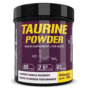 HealthyHey Sports Taurine Powder - 200g - Unflavoured