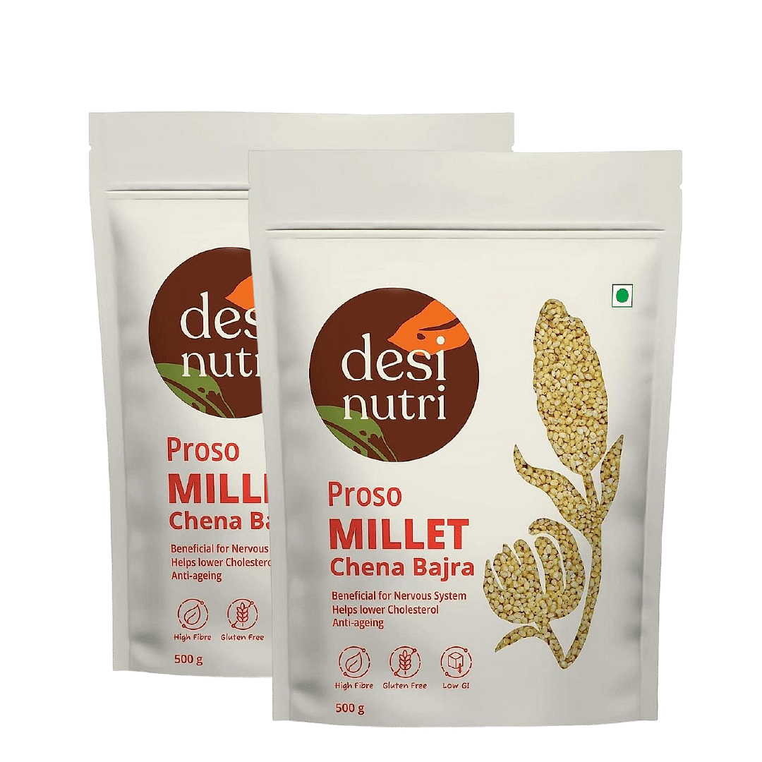 

Desi Nutri Proso Millet Grains | Millets | Natural Grains | Varigulu | Baragu | Chena Bajra | Proso Millet - 500 gms | Rich in Fiber and Protein | ...