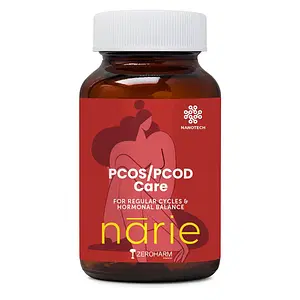Narie PCOS/PCOD Care Tab|Hormonal balance,Regular period,Weight management,Reduced acne & facial hair-60  
