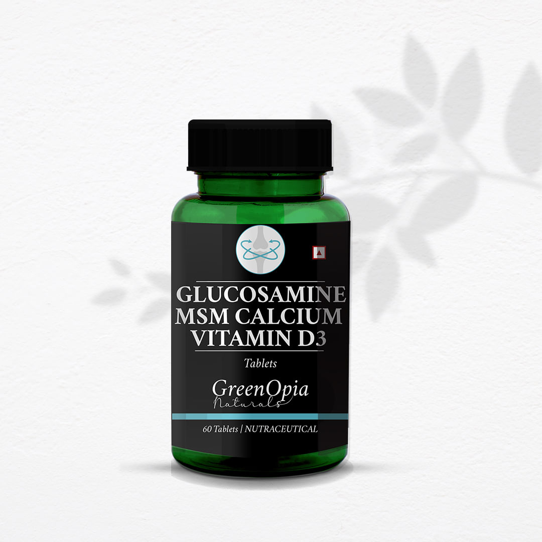 

GreenOpia Glucosamine MSM Calcium Vitamin D3 60 Tablets