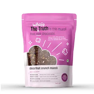 The Whole Truth Foods - Breakfast Muesli - Choco Fruit Crunch - 350g - Made with REAL Chocolate - No added flavour, No artificial colour, No preservatives
