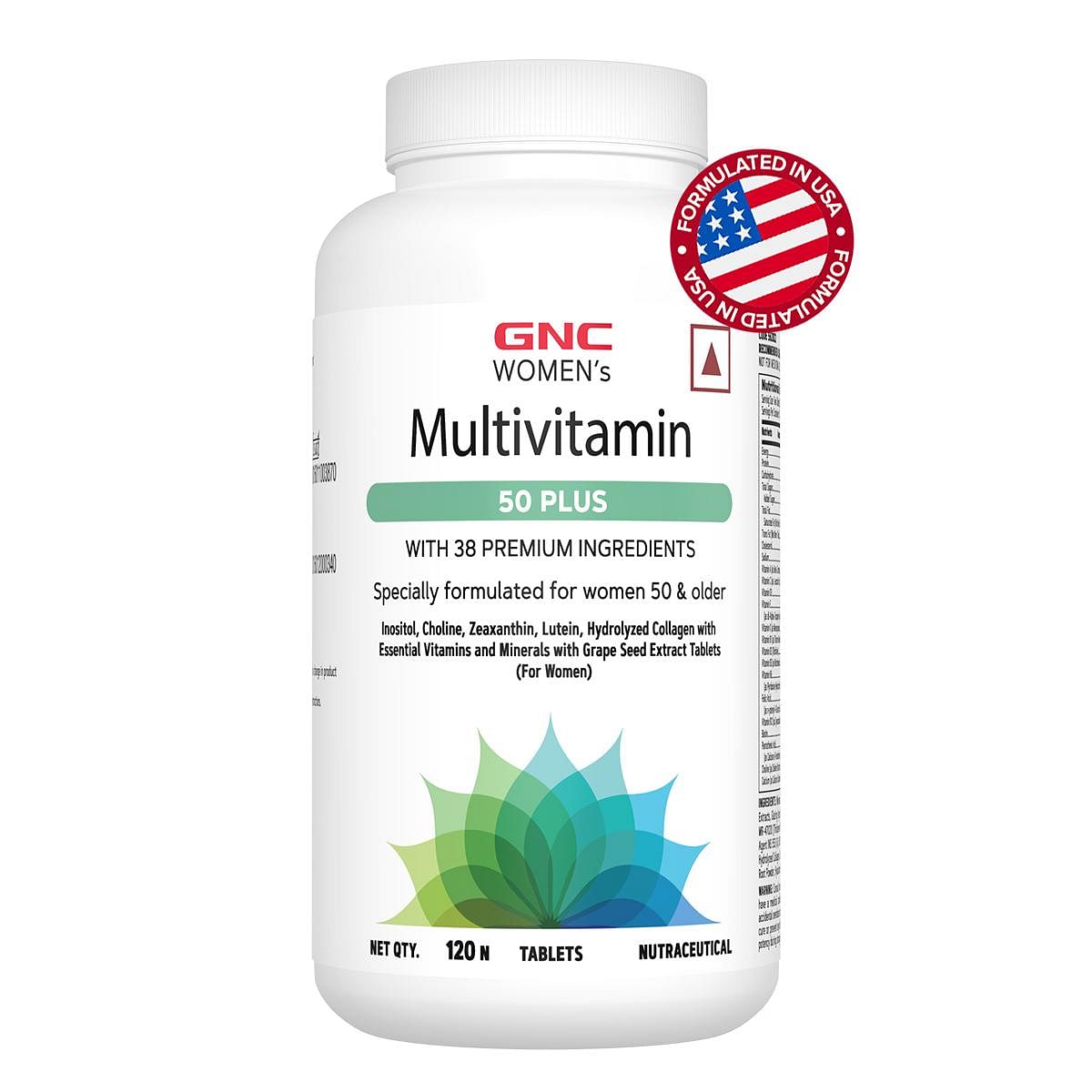 

GNC Women's Multivitamin 50 Plus | Combats Ageing | Supports Memory | Protects Vision | Enhances Bone Strength | Promotes Overall Well-Being | Form...