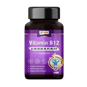 Shri Chyawan Ayurveda Vitamin B12 Capsule -30 Cap |Boosts energy|Improves Brain Functioning