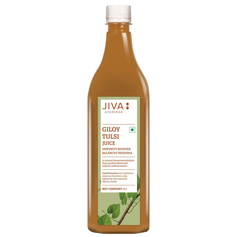 

Jiva Ayurveda Giloy Tulsi Juice | Natural Juice for Building Immunity - 1000 ml (Pack of 1)