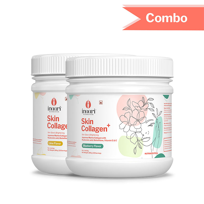 

Inaari Collagen Plus Powder, 400gm | Collagen Supplements For Women | Japanese Marine Collagen Type 1 & 3| Glutathione, Vitamin C&E For Healthy Glo...