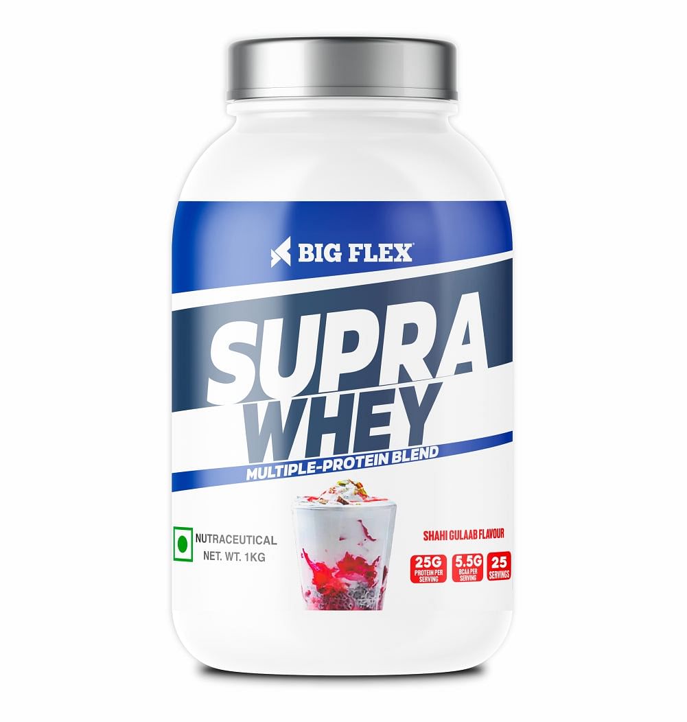 

Bigflex Supra Whey Multi-Blend Protein - Shahi Gulab Flavour 1kg