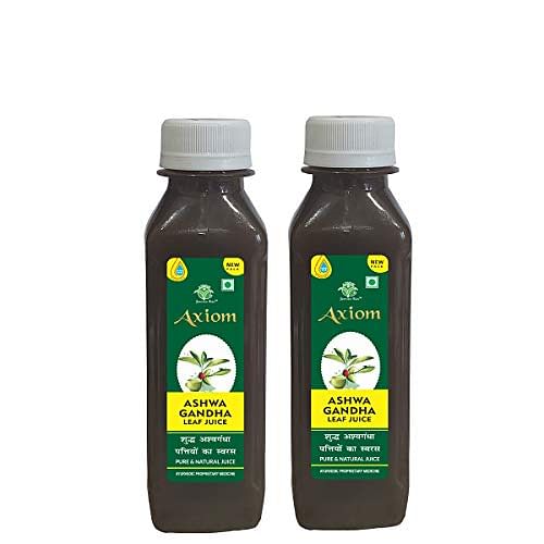 

Axiom Ashwagandha leaf juice|Helps in Weight Management|Boosts Metabolism| Herbal Juice For Reduce Stress And Anxiety - 160ml (Pack of 2)