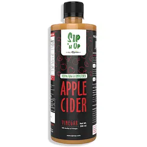 Alpino Organic Apple Cider Vinegar 500 ML, Naturally Rich in Antioxidant, |Natural No Added Flavours