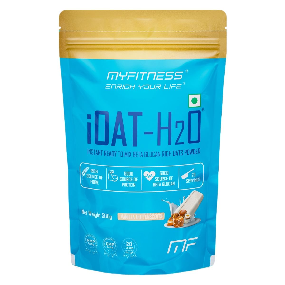

MYFITNESS ® iOAT-H2O 20 Servings Vanilla Butterscotch
