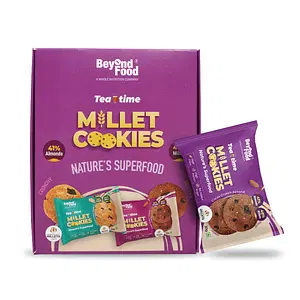 Beyond Food Millet Cookies - Cocoa Crunch Almond | Pack Of 12 | 12x30G